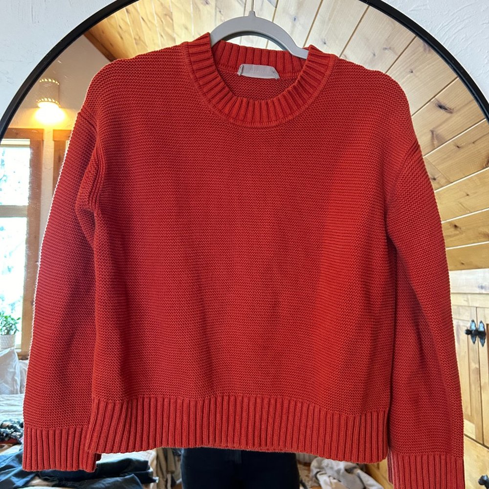 Everlane chunky cotton crewneck sweater